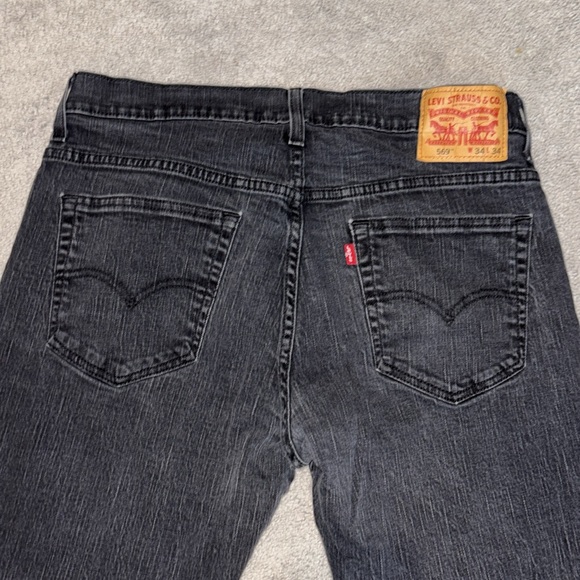 Levi 569 Men's 34/34 Jeans Black - Picture 4 of 5